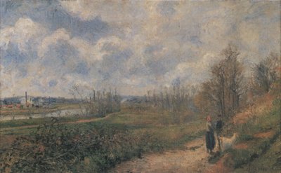 La Sente du Chou, Pontoise door Camille Jacob Pissarro